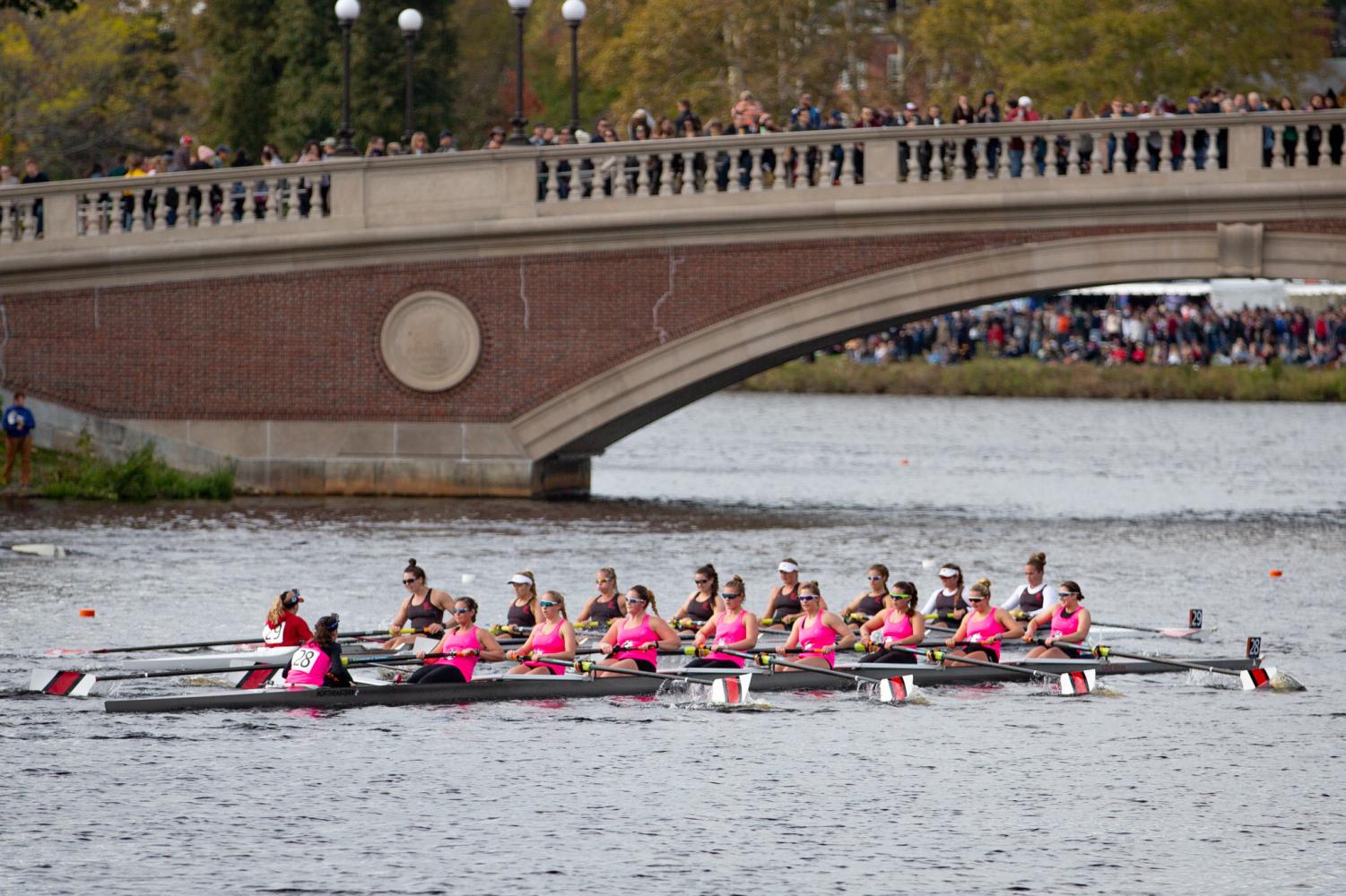Northeastern Crew team competes at Foot of the Charles Regatta The