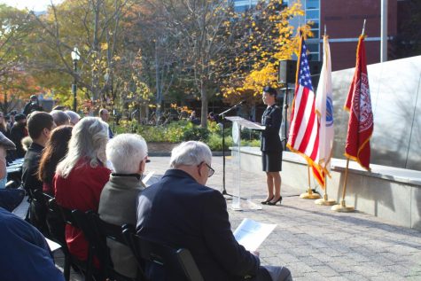 The NU community gathered Nov. 11 to remember and honor nation’s service members and celebrate the 70th anniversary of the university’s Reserve Officers’ Training Corps program.