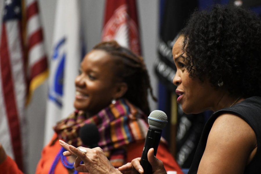 Acting Mayor Kim Janey discussed her background and her time as the citys top executive in a question and answer session with Africana studies program director Régine Michelle Jean-Charles Nov. 9.