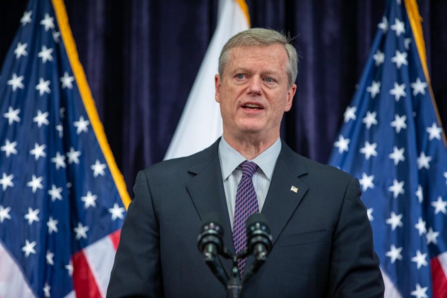 Massachusetts Governor Charlie Baker announced an updated mask advisory Tuesday. Attribution-NonCommercial-ShareAlike 2.0 Generic (CC BY-NC-SA 2.0)