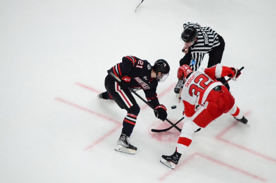 Northeastern University and Boston University face off in the Beanpot finals. 