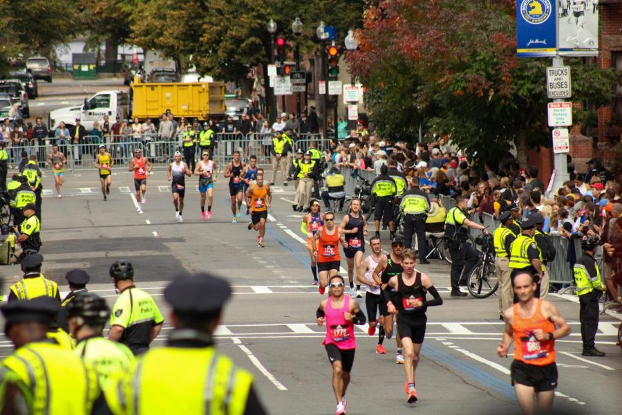 After 910 days between Marathon Mondays, roughly 18,000 athletes participated in the 125th Boston Marathon Oct. 11. This years race is the smallest since 2002, in part due to the COVID-19 pandemic.