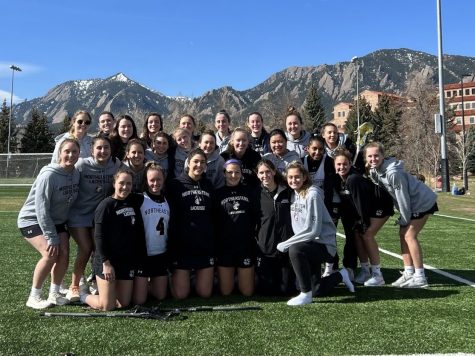 Northeastern University’s club women’s lacrosse team in Boulder, Colorado. for a series of games.