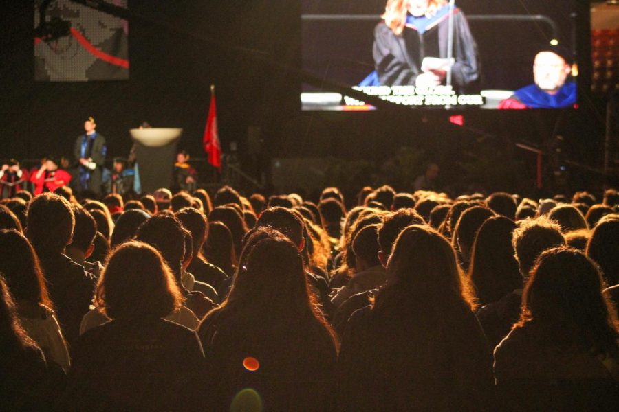 Students gathered in Matthews Arena at 11 a.m. Sept. 6. Throughout the hour-long ceremony, the class of 2026 heard from student and faculty speakers. 