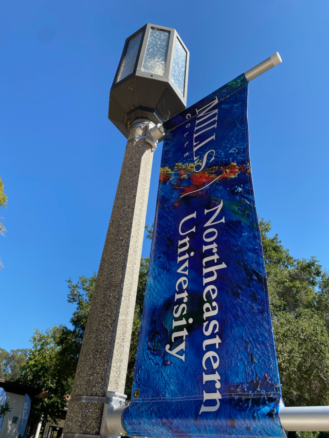 After the Mills-Northeastern merger was finalized this July, the historically womens college officially became Mills College at Northeastern University. The first cohort of N.U.in and NU Bound students have entered the Oakland, California campus. Photo courtesy of Carlie Chin. 