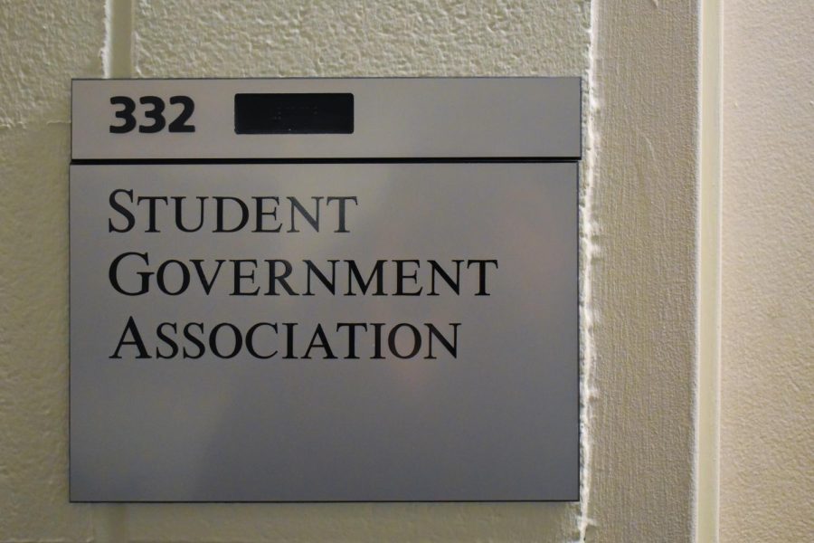 The Student Government Association office at 332 Curry Student Center. SGA passed a resolution Nov. 28 to prioritize the improvement of campus communication during emergencies.