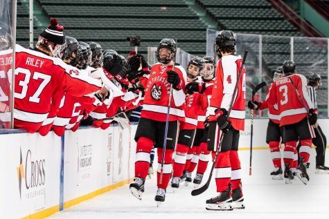 Conn College Women's Hockey Team at Frozen Fenway 