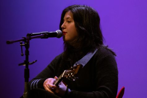 Lucy Dacus took to the stage Jan. 29 in Blackman Auditorium to put on a mellow acoustic performance. Audience members journeyed from as far as Middletown, Connecticut to see Dacus in person.