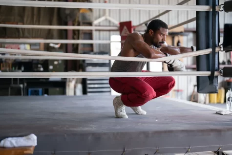 Michael B. Jordan plays Adonis Creed in Creed III. “Creed III” manages to thrive on a plethora of knock-out performances and sharp direction — elements that often tend to be absent from comparable films. Photo courtesy Ser Baffo of Metro Goldwyn Mayer Pictures.