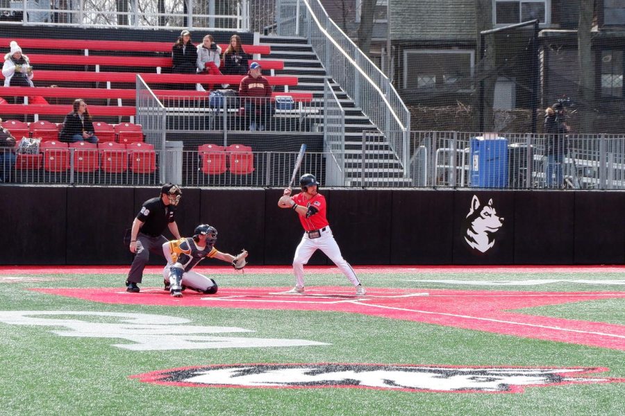 Redshirt+senior+Danny+Crossen+steps+up+to+the+plate+against+North+Carolina+A%26T.+Crossen+notched+three+runs+in+the+Huskies+weekend+series+against+Hartford.