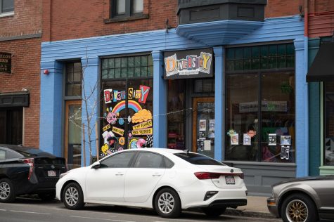 DIVERSITY Consignment stands at 713 Centre St. in Jamaica Plain. The thrift shop has curated a collection of clothing meant to give everyone confidence regardless of who they are.