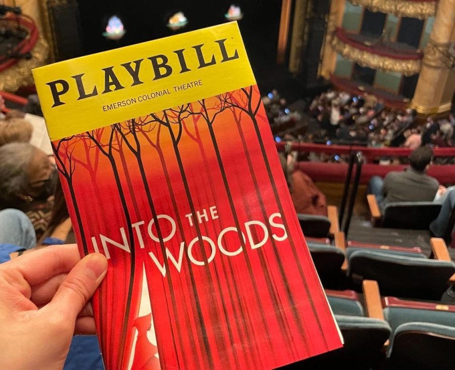 An audience gathers to see Into the Woods at Emerson Colonial Theatre April 22. The show started with a limited engagement on Broadway, but its immense popularity prompted a tour, bringing the story to cities across the country.