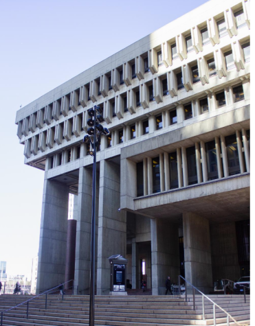 Boston City Hall stands at 1 City Hall Square in Downtown Boston. The City Council unanimously passed a resolution Wednesday condemning Northeastern for anti-union practices.