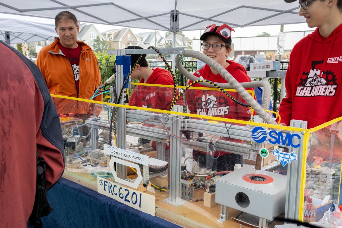 With the press of a button, the Highlander Robotics Team’s pneumatic machine places, cooks and crafts a s’more with only small adjustments from the team. Through this demonstration, the team hopes to reach out to kids who are interested in STEM and have them join the team one day.