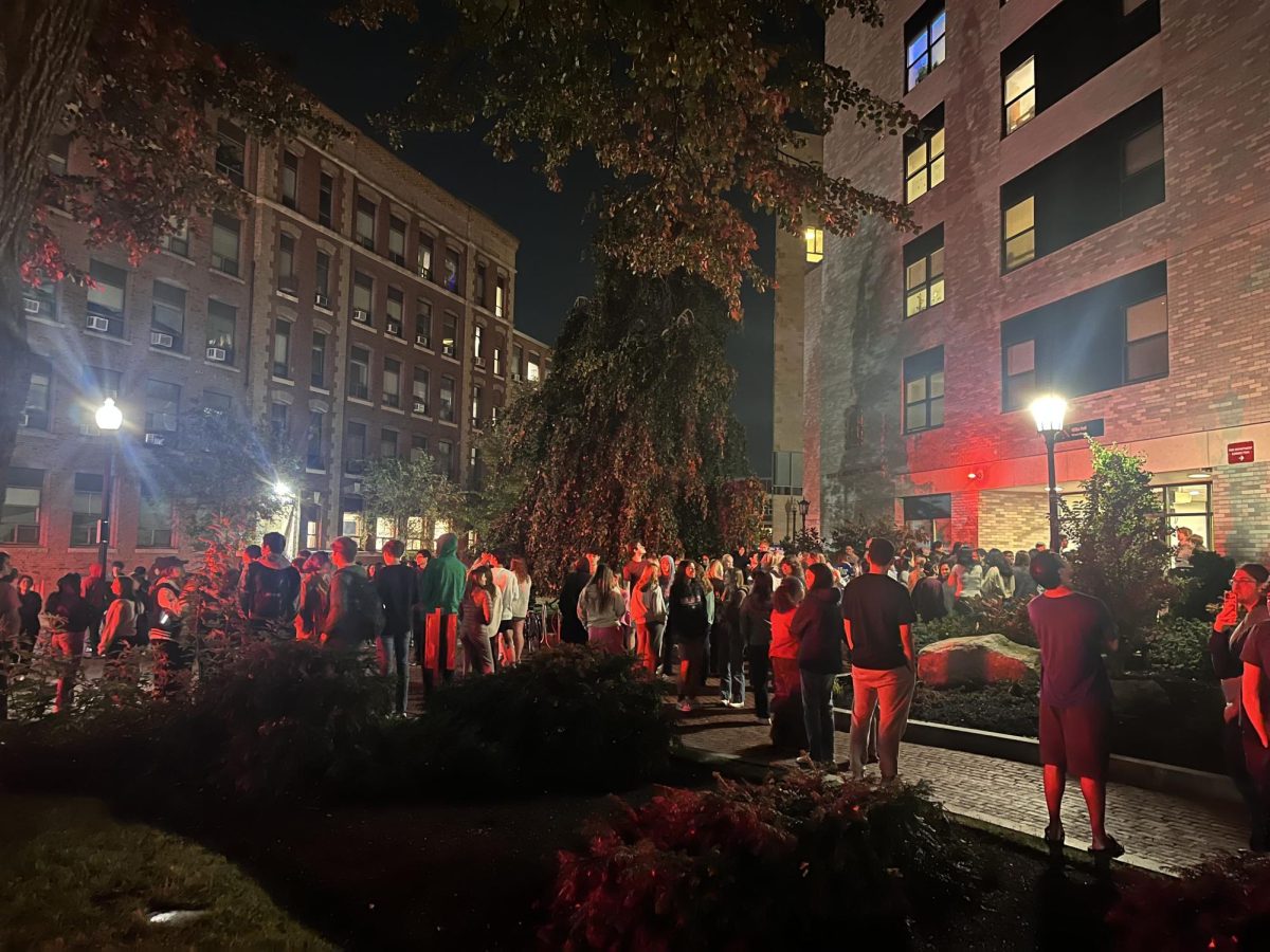 Roughly+a+hundred+Willis+Hall+residents+were+evacuated+Tuesday+night+following+a+fire+on+the+third+floor.+