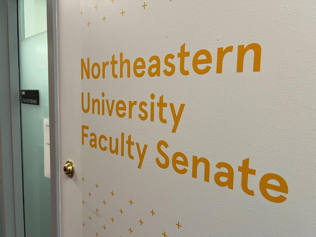 The Northeastern Faculty Senate office, located in Ryder Hall. The Nov. 15 meeting included an annual update from Provost and Senior Vice President for Academic Affairs David Madigan and Ken Henderson, chancellor and senior vice president for learning.