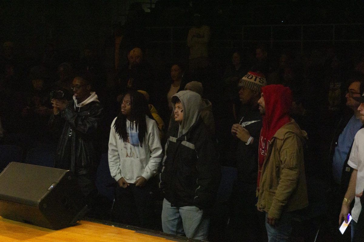 The audience stands in wait for Raekwon. The people in the front had high energy the whole night, rapping every song they knew and interacting with the people around them.