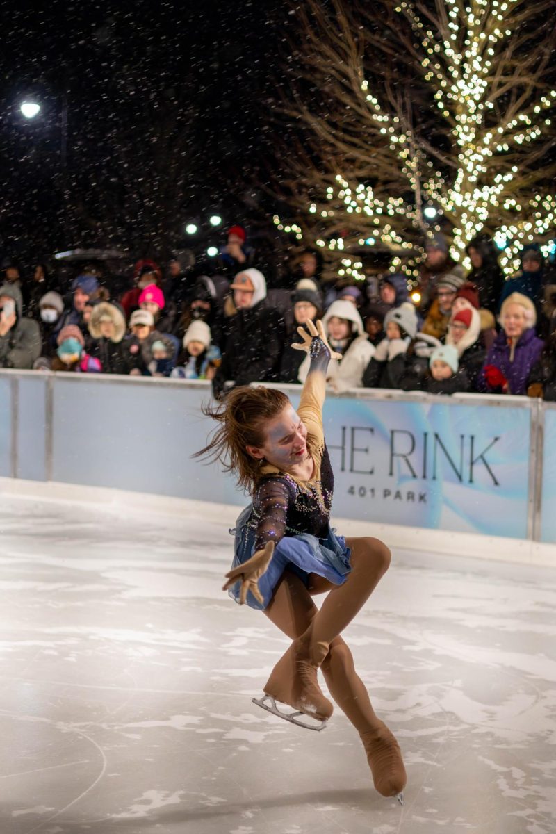 Liv Duckworth, dressed as a siren, skates to “MILK OF THE SIREN” by Melanie Martinez, creating a haunting and mysterious character performance. Each participating skater had the creative freedom to choreograph and pick their own characters and songs.