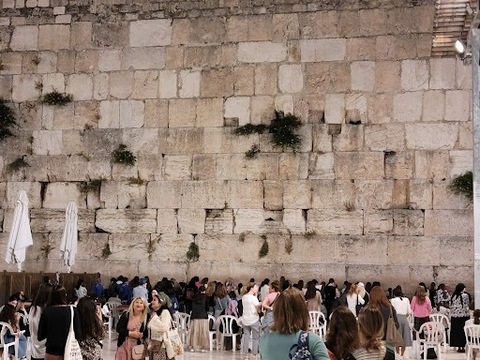 People gather in front of the Western Wall in Jerusalem. In 1947, the United Nations recommended the creation of Jewish and Arab states in Mandatory Palestine. Photo courtesy Samuel Rabino.