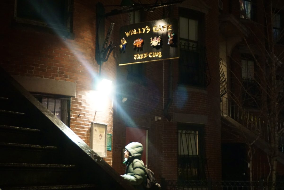 The Wally’s sign hangs illuminated over the door, hoisted up by a black saxophone. In 2020, Downbeat Magazine named Wally’s one of the top 100 jazz venues in the world and one of the oldest family-run jazz clubs.