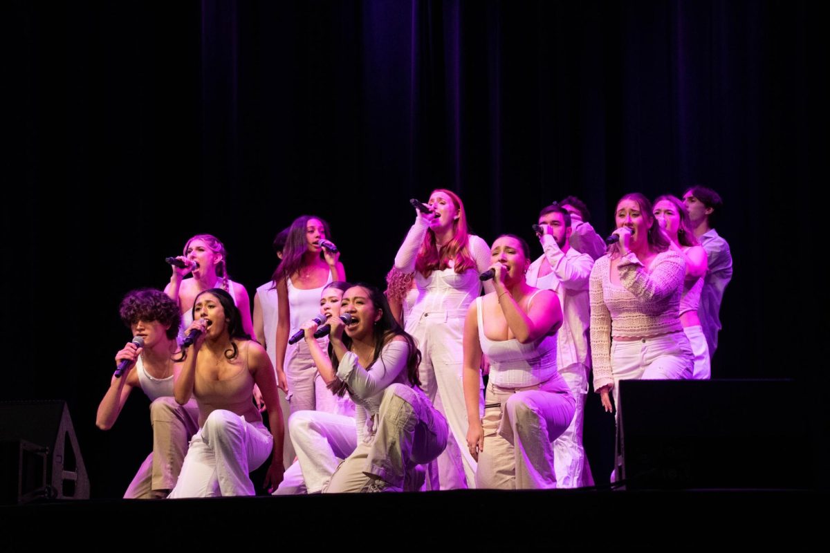 The Boston College Dynamics, a co-ed a cappella group at Boston College, performs. 10 a cappella groups from Northeast colleges and universities performed at the ICCA Semifinal March 23.