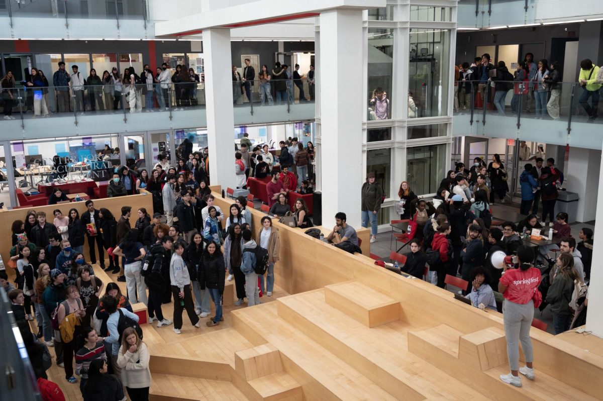 Students gather in Curry Student Center during the Springfest carnival in 2023. CUP recently released a complete schedule of Springfest events for 2024.