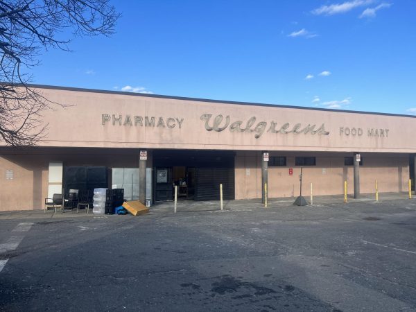 The storefront of the closed down Roxbury Walgreens at 416 Warren St. The Walgreens location shut down Jan. 31, making it more difficult for seniors in the area to obtain necessary medications.