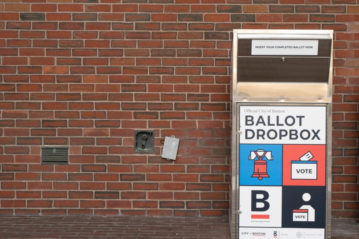  A ballot dropbox located outside City Hall in 2020. Members of the American public have expressed concern over the ages of presidential candidates Joe Biden and Donald Trump, who are 81 years old and 77 years old, respectively.