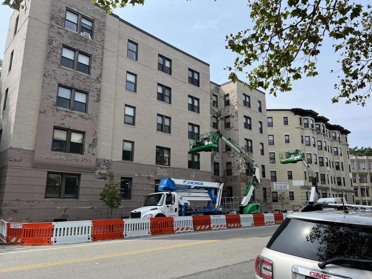 White Hall in August 2023. The first-year residence hall was shut down last summer for renovations that included asbestos removal.