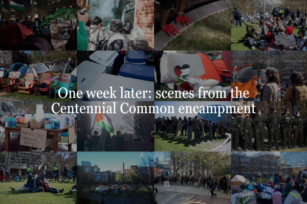One week later: scenes from the Centennial Common encampment