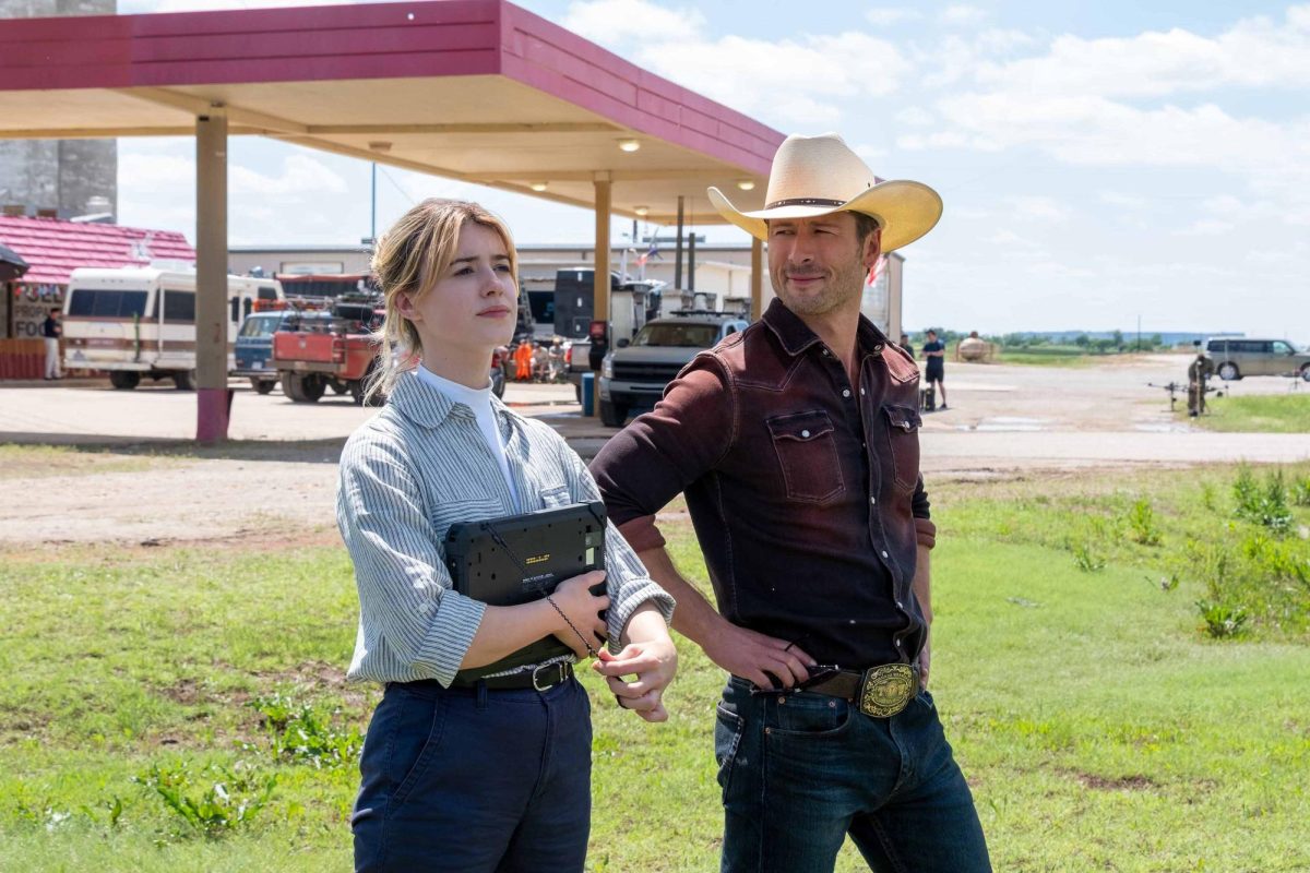 Daisy Edgar-Jones and Glen Powell star in "Twisters." The standalone sequel included several nods to the original 1996 film "Twister." Photo courtesy Universal Pictures.