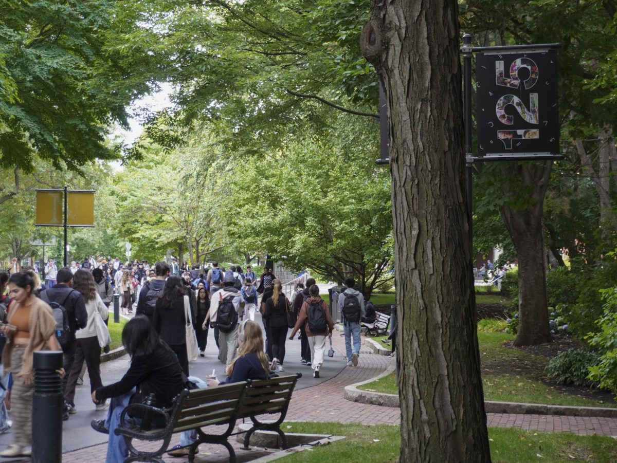 Students walk to class on Northeastern's Boston campus. The results of the 2023 Diversity and Equity Survey were released in August, which were based on responses from just under 6,000 participants.