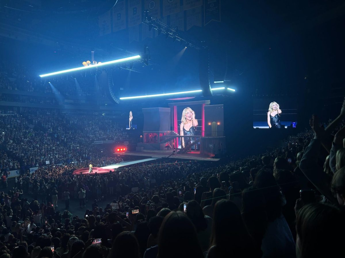 Sabrina Carpenter performs at TD Garden Oct. 3. Carpenter's show was split into three acts.