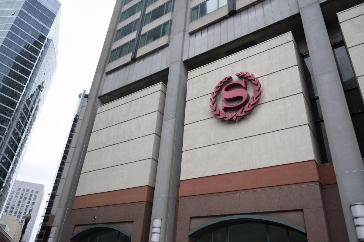 The Sheraton Boston Hotel on Dalton Street. Other hotels such as Midtown and Westin similarly dedicated rooms to Northeastern University students.