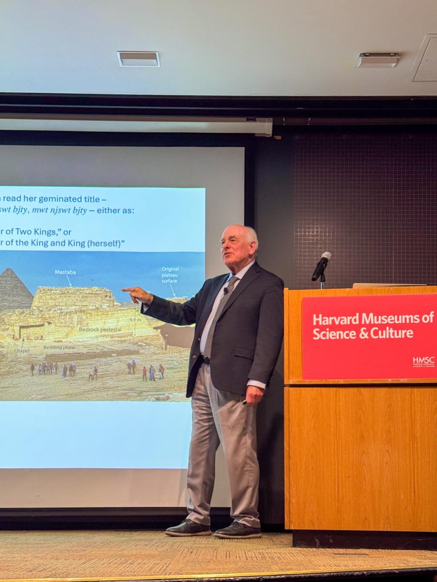 Mark Lehner speaks about his experience excavating the MVT. Lehner shared insights gained from the investigation while answering questions and speaking about what new questions the investigation brought up.