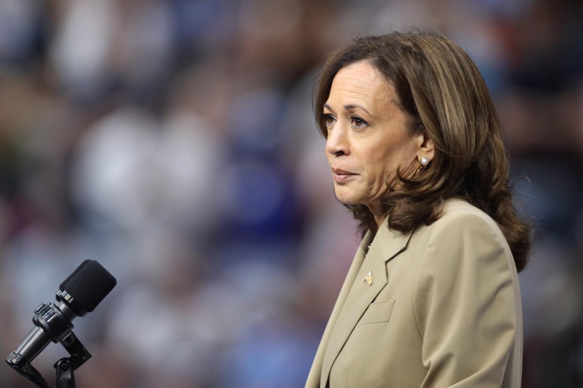 Kamala Harris looks at the crowd during a campaign rally in Arizona Aug. 9. Harris lost Nov. 5 and many were adverse to voting for Harris because of her gender, race and campaigns. Photo courtesy Gage Skidmore, flickr.