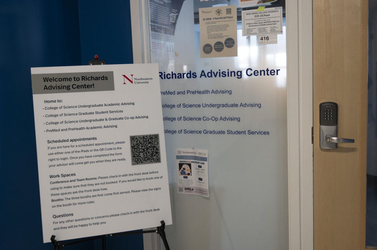 The entrance to the Richards Advising Center. For the 2023-2024 academic year there were 18 advisors for 3,865 undergraduates in the College of Science.