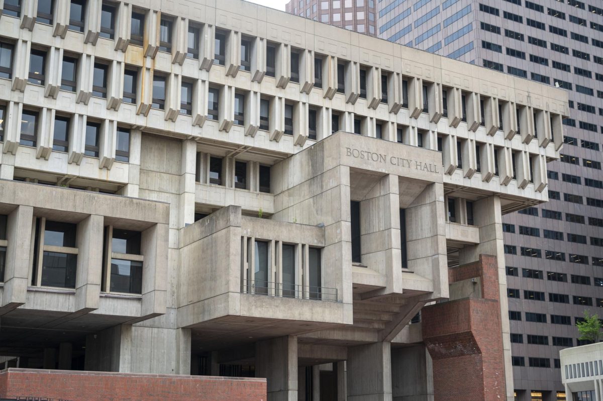 The exterior of Boston City Hall. The building was constructed in 1968 and designated a historical landmark Jan. 24.