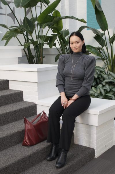 Yeani Kwon poses for a photo. Kwon became the president of the Northeastern Fashion Society in late 2023.