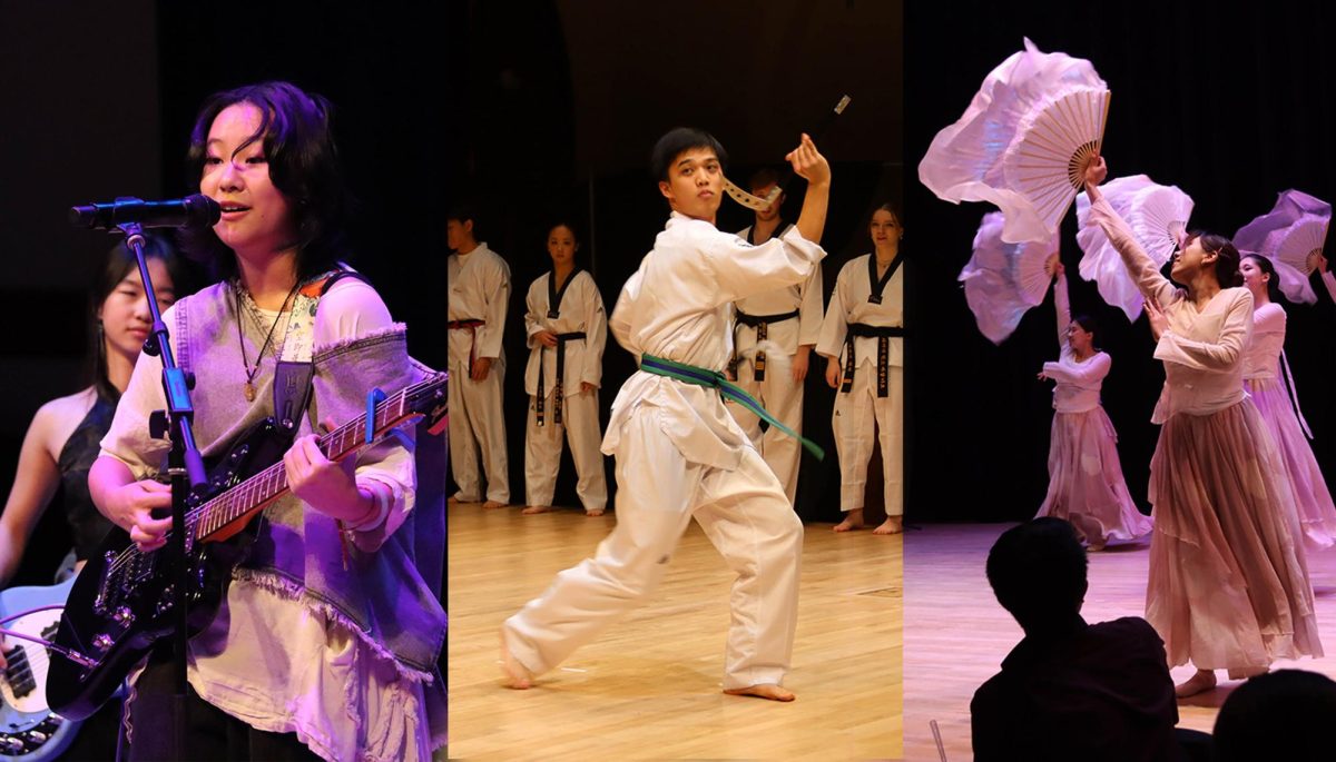 Artists and athletes, such as the band Paper Trails (left), the Eon Dance Troupe (right) and Northeastern’s Taekwondo club team , who perform at the ASU and CSU's Lunar New Year Gala. Students enjoyed the array of performances that paid homage to their varying cultures.