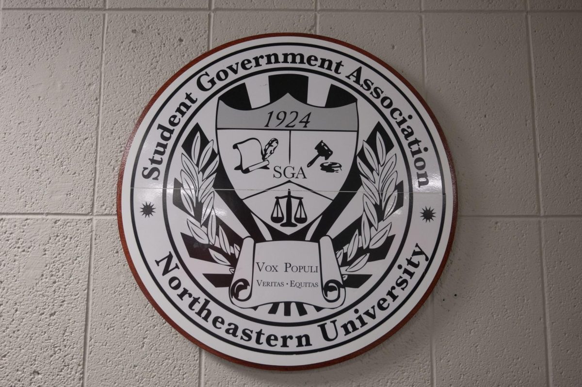 The Student Government Association insignia. SGA was established in 1921 as a council intending to help mitigate student life with administration guidelines.