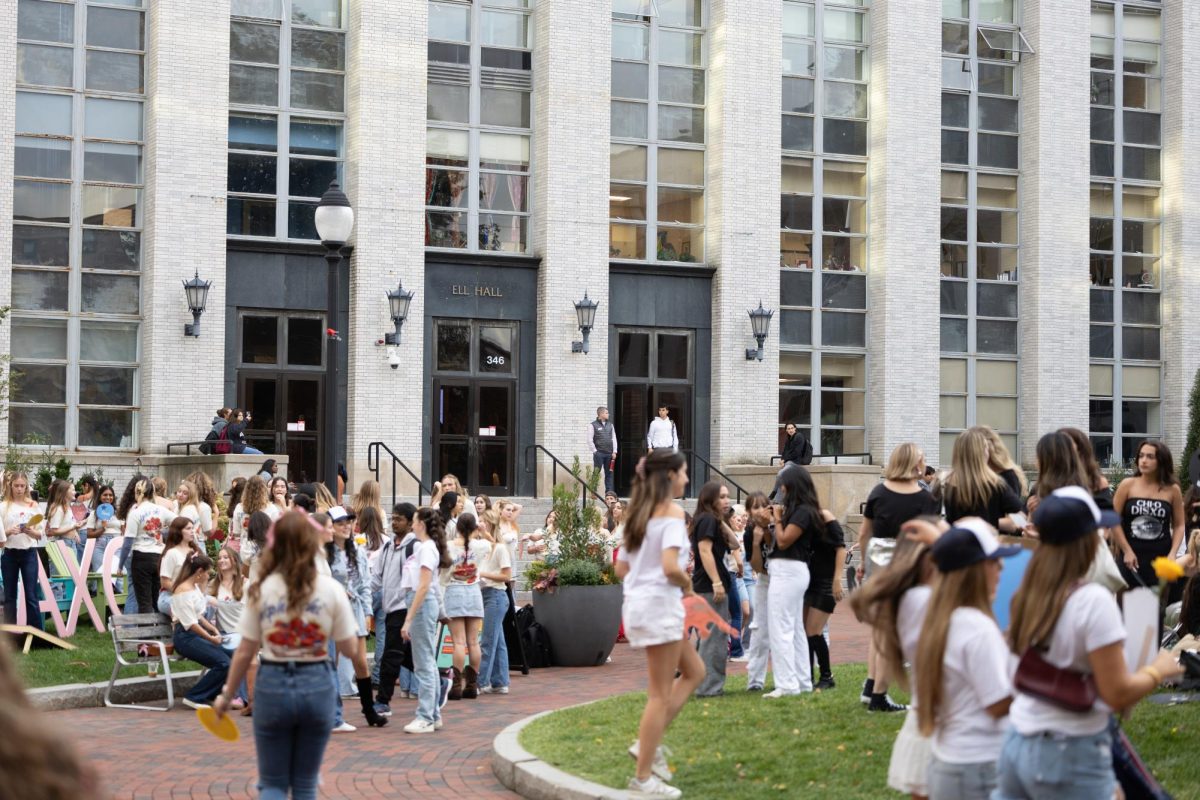 Students partake in sorority rush activities Sept. 23, 2024. A recent initiate by Northeastern Panhellenic established a series of scholarships that aids first-generation and low-income members in paying their dues