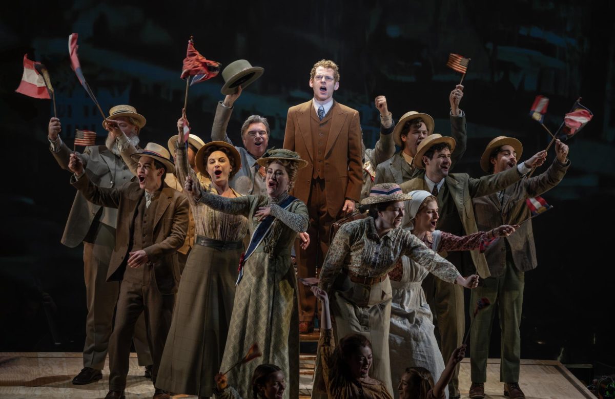 Max Chernin and various cast members star in the national tour of “Parade.” Chernin served as the understudy for the role of Leo Frank in the 2023 Broadway revival of “Parade.” Photo courtesy Joan Marcus.