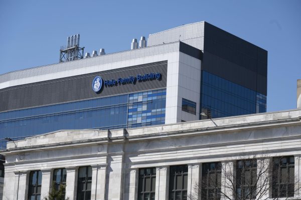 The exterior of the Boston Children's Hospital Hale Family Building March 15. Over 400 individuals signed a letter asking for more healthcare facility protections from federal funding cuts and ICE raids.