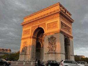 The Arc de Triomphe in Paris. The fall 2024 N.U.in program sent students to 10 different locations abroad.