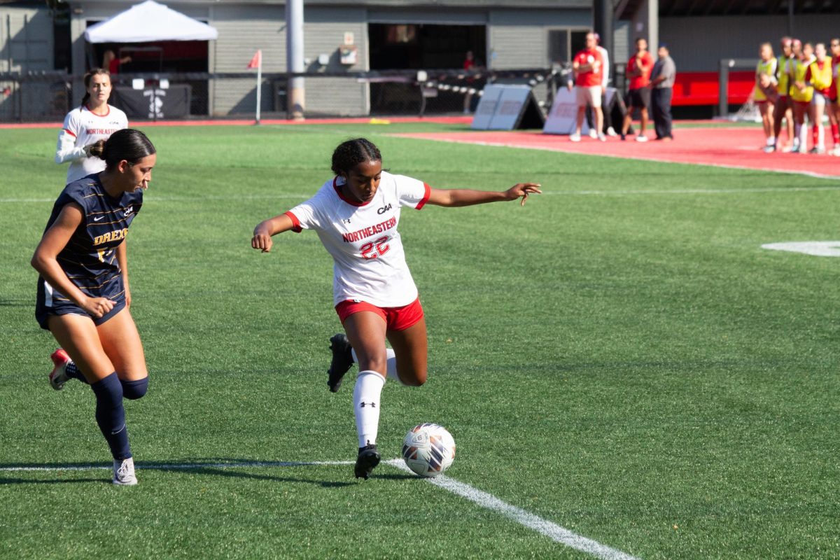 Freshman defender Jannah Pierce prepares to kick the ball Sept. 27. Read more 